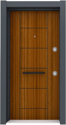 Ahşap Ucuz Çelik Kapı